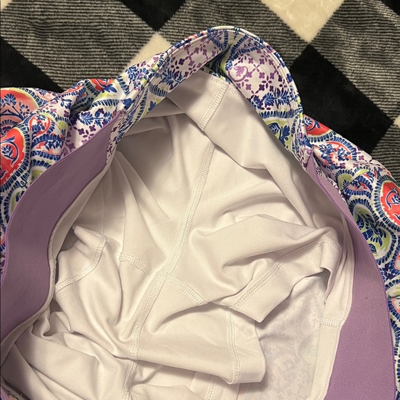 Lady Hagen Golf Vibrant Patterned Mini Skirt / Skort with Purple Accents size XL - Picture 11 of 13